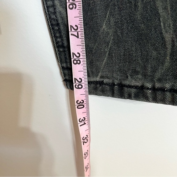 Men’s Reset Platinum Denim Black‎ Bleach Detail Moto Jeans Size 36 X 30 - Picture 2 of 7